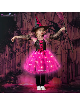 costume sorcière light witch lumineux violet rose pink purple deguisement tahiti fenua shopping