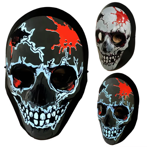 masque crane led skull clown mask halloween tahiti fenua shopping