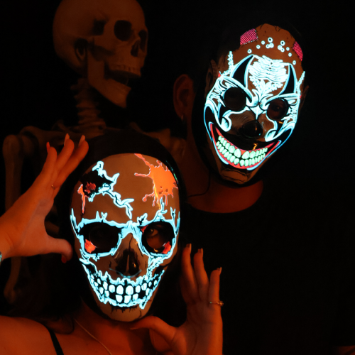 masque crane led skull clown mask halloween tahiti fenua shopping