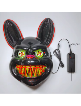 masque lapin fou light rabbit crazy mask lumineux halloween tahiti fenua shopping