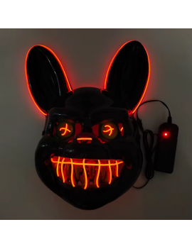 masque lapin fou light rabbit crazy mask lumineux halloween tahiti fenua shopping