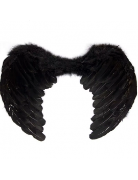 set ailes + serre tete ange dark angel wings noir tahiti fenua shopping