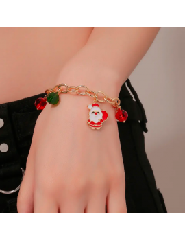 bracelet breloques noel santa bijou xmas tahiti fenua shopping