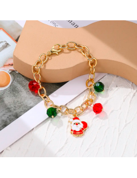 bracelet breloques noel santa bijou xmas tahiti fenua shopping