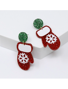 boucles d'oreilles gants noel accessoire bijoux fantaisie jewelry christmas tahiti fenua shopping