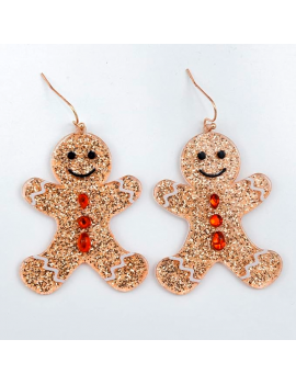 boucles d'oreilles pain d'épice noel christmas bijoux accessoire jewelry fun tahiti fenua shopping