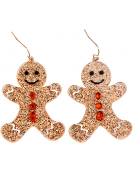 boucles d'oreilles pain d'épice noel christmas bijoux accessoire jewelry fun tahiti fenua shopping