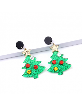 boucles d'oreilles sapin noel déco christmas bijoux accessoire jewelry tahiti fenua shopping