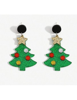 boucles d'oreilles sapin noel déco christmas bijoux accessoire jewelry tahiti fenua shopping