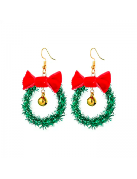 boucles d'oreilles couronne noel christmas guirlande noeud cloche accessoire bijoux jewelry tahiti fenua shopping