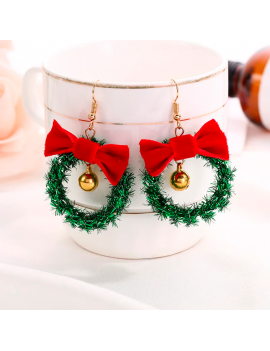 boucles d'oreilles couronne noel christmas guirlande noeud cloche accessoire bijoux jewelry tahiti fenua shopping