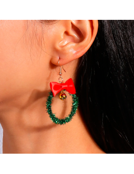 boucles d'oreilles couronne noel christmas guirlande noeud cloche accessoire bijoux jewelry tahiti fenua shopping