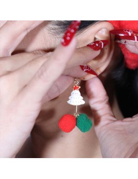 boucles longues noel bijoux kids oreille christmas fenua shopping