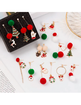 boucles longues noel bijoux kids oreille christmas fenua shopping