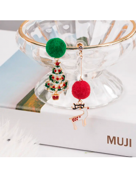 boucles longues noel bijoux kids oreille christmas fenua shopping