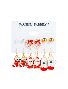 set boucles d'oreilles bijoux noel christmas fenua shopping