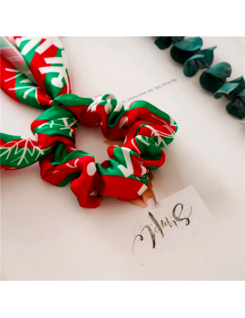 chouchou long noel xmas fête christmas coiffure accessoire fenua shopping