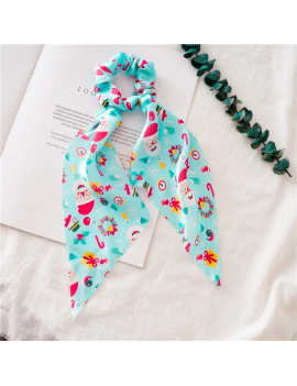 chouchou long noel xmas fête christmas coiffure accessoire fenua shopping