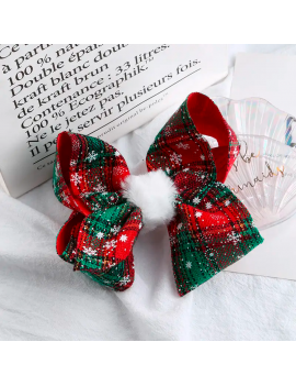 barrette noeud noel christmas coiffure accessoire fête fenua shopping