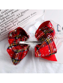 barrette noeud noel christmas coiffure accessoire fête fenua shopping