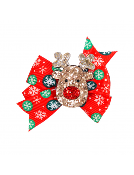 barrette noeud kids enfant accessoire cheveux noel christmas rouge rennes tahiti fenua shopping