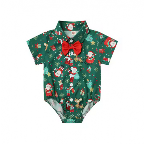 body enfant noeud papillon vert ou rouge pour noel christmas baby babies bébé tahiti fenua shopping