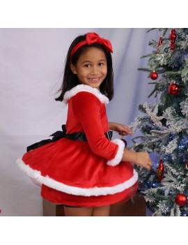 robe noel tulle dress red rouge christmas kids enfant tenue tahiti fenua shopping