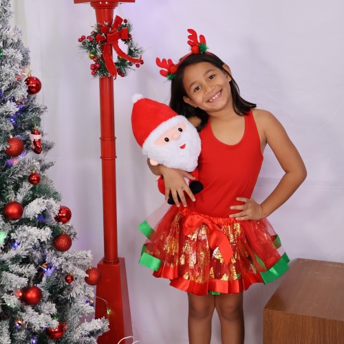 set tutu serre tete noel christmas rouge red vert tulle kids enfant tahiti fenua shopping