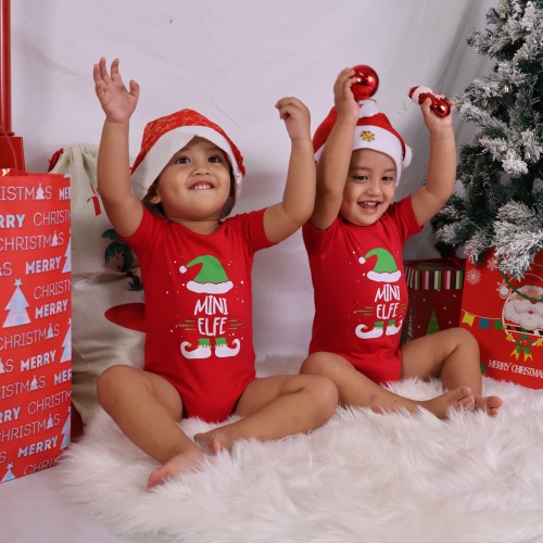 body mini elfe rouge noel christmas baby babies tenue fete tahiti fenua shopping