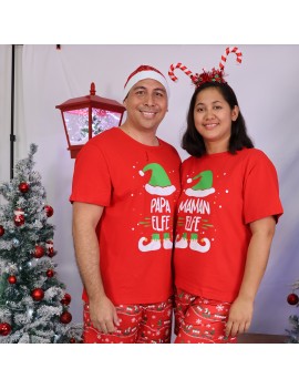 pyjama maman elfe elf noel christmas tenue fete famille tahiti fenua shopping