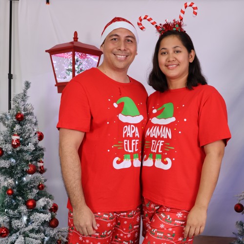 pyjama papa elfe dad daddy tenue noel christmas fete famille tahiti fenua shopping