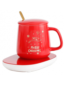 tasse chauffante noel christmas chaud température rouge red vaisselle tahiti fenua shopping