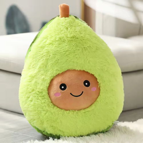 coussin avocado avocat pillow peluche plush fluffy doux tahiti fenua shopping