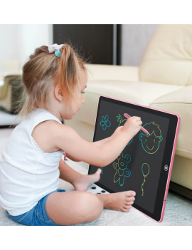 tablette lcd xl pour enfant dessin coloriage avec stylo tahiti fenua shopping