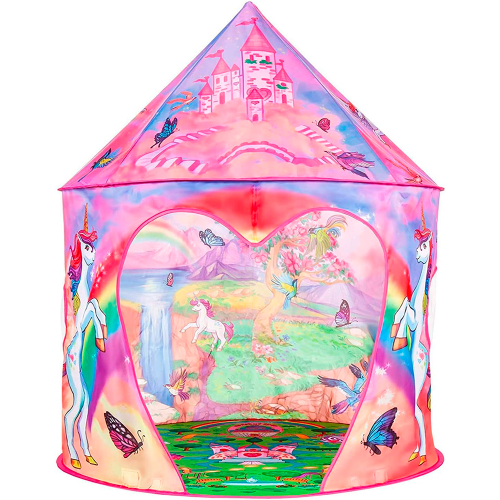 tente cabane rose château licorne unicorn rose pink kids enfant fun nuages cloud girls tahiti fenua shopping