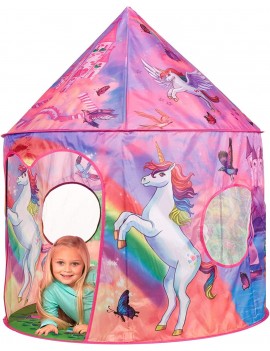 tente cabane rose château licorne unicorn rose pink kids enfant fun nuages cloud girls tahiti fenua shopping