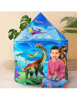 tente cabane jeu dino dinosaure bleu blue boy garçon enfant kids tahiti fenua shopping