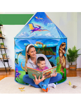 tente cabane jeu dino dinosaure bleu blue boy garçon enfant kids tahiti fenua shopping