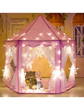 chapiteau rose lumineux pink tente château light lumiere kids girls tahiti fenua shopping