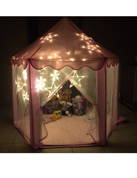 chapiteau rose lumineux pink tente château light lumiere kids girls tahiti fenua shopping