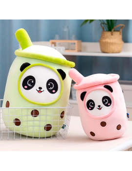 peluche bubble tea panda coussin tahiti fenua shopping