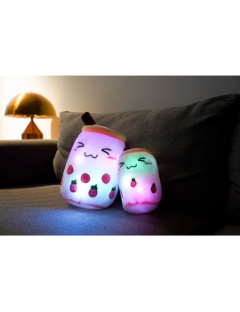 peluche bubble tea light 35cm coussin doux kawaii tahiti fenua shopping