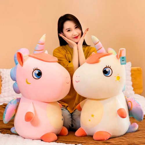 coussin licorne 50cm unicorn plus peluche kids enfant doux tahiti fenua shopping