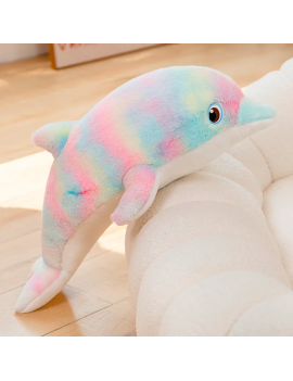 coussin dauphin 50cm peluche plush dolphin kids enfant tahiti fenua shopping