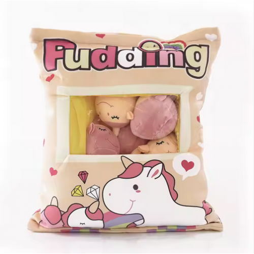 coussin snack kawaii enfant plein de petites peluches mignonnes tahiti fenua shopping