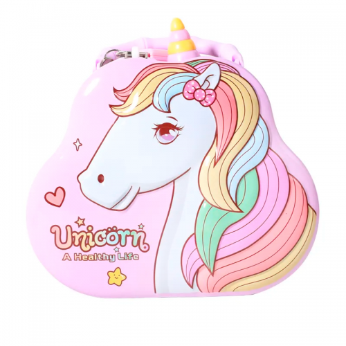 tirelire métal licorne unicorn rose bleu tahiti fenua shopping