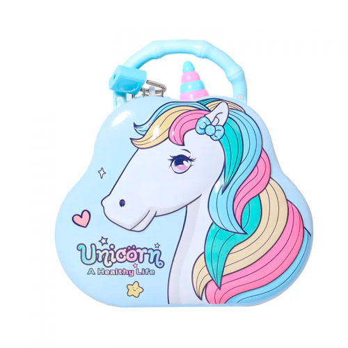 tirelire métal licorne unicorn rose bleu tahiti fenua shopping