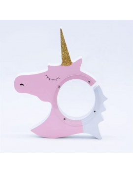 Tirelire Licorne Maison Avec Serrure - En Métal, Design Mignon - Pour Enfants Et Ados, Décoration Chambre - Cadeau éducatif épargne