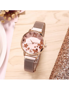 montre bronze flower fleur marron chic girl femme élégante tahiti fenua shopping