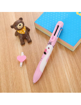 stylo 6 couleurs licorne rose flamand rose école écriture école kids enfant tahiti fenua shopping